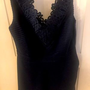 Rich navy classic style dress